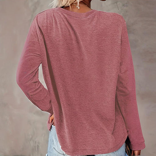 Christmas Shirts For Women, Cute Christmas Tree Graphic Long Sleeve T-Shirt, Funny Holiday Xmas Top For Party, Family Matching PJ Outfit